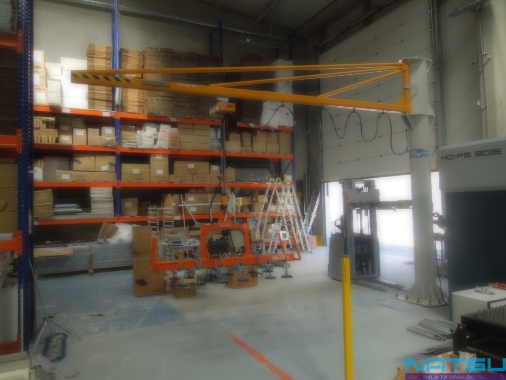 HANDLING SYSTEMS JIB CRANE VACUUM SHEET METAL